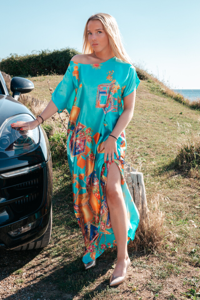 Robe Tropézienne - Bleue Turquoise Trésors